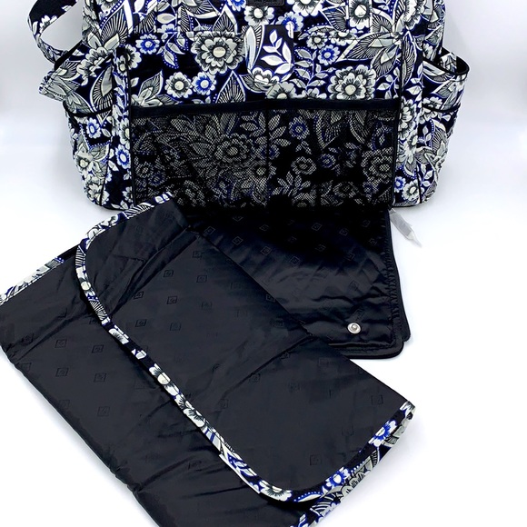 Vera Bradley Stroll Around Baby Bag in Snow Lotus - Picture 8 of 14